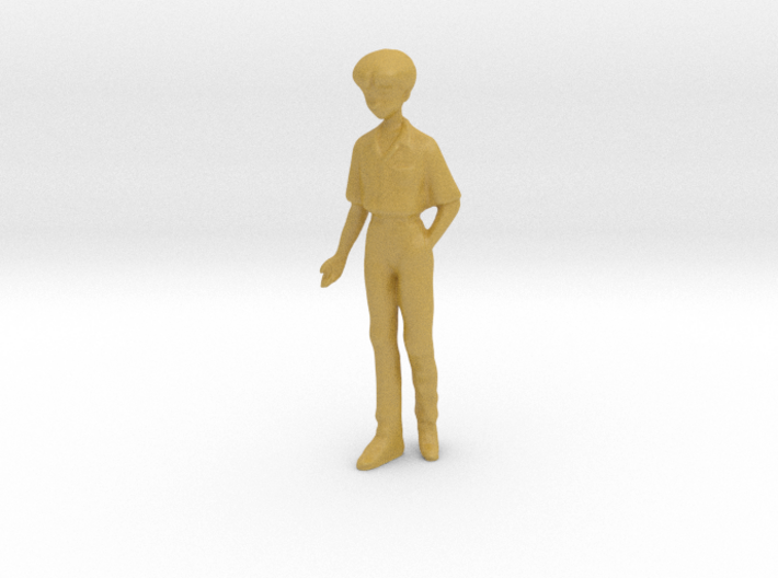 1/24 Male Student in Uniform 3d printed