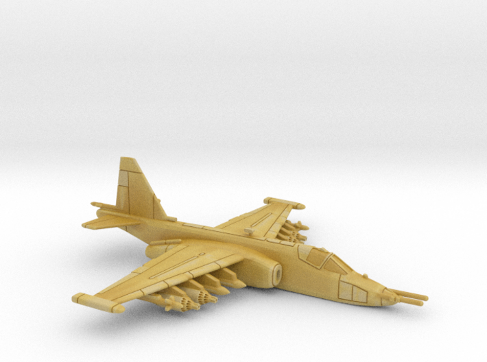 1:100 Scale Su-25 Frogfoot (Loaded, Gear Up) 3d printed