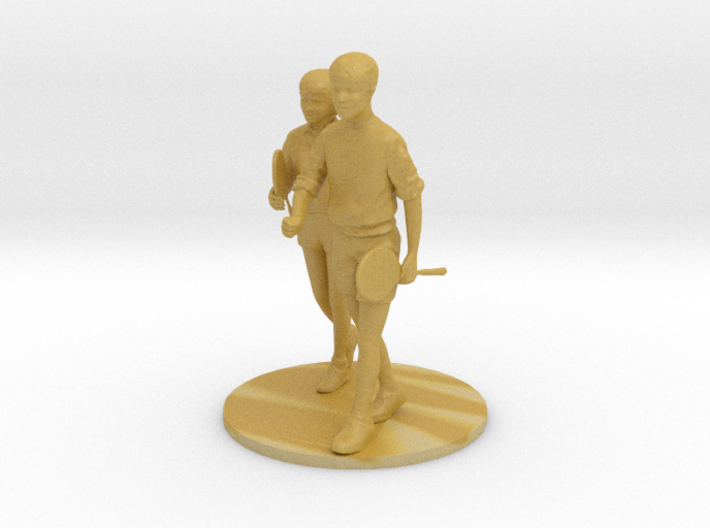 1l43 Badminton Couple on Base 3d printed