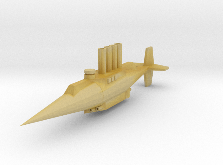 1/1200 Brutis Torpedo Ram 3d printed 
