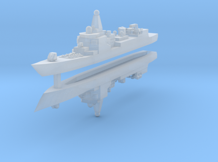 052 PLAN Destroyer 1:3000 x2 3d printed