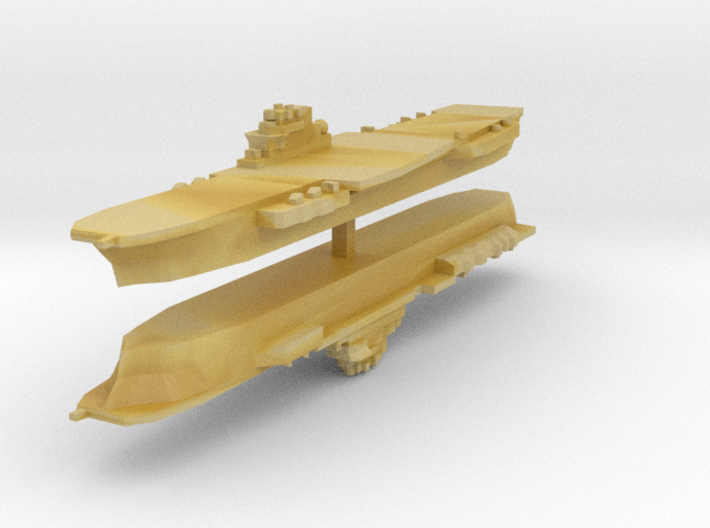 Clemenceau Carrier 1:6000 x2 3d printed 