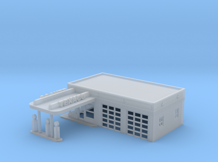 50s Texaco Station Z Scale 3d printed