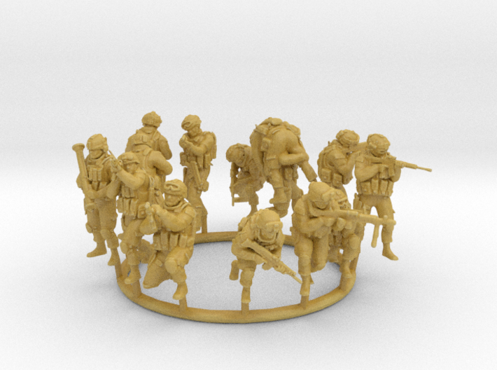 1:144 Soldiers Combat 1 Group 1 - 13 3d printed 