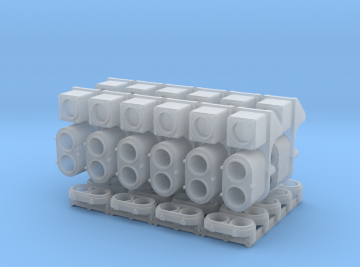 SP Cluster, Square UDE Combo Pack (N - 1:160) 3d printed