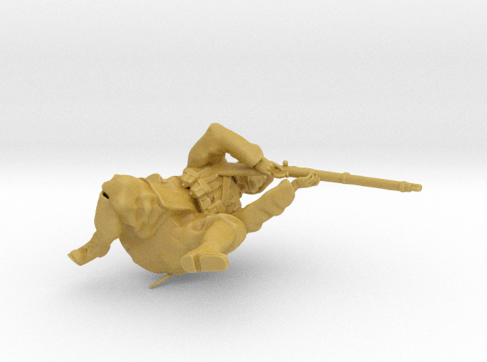 1/35th scale Hungarian soldier kneeing, firing 3d printed