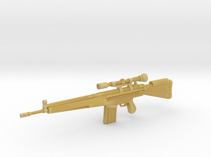 1:6 Miniature Heckler &amp; Koch G3 Rifle 3d printed