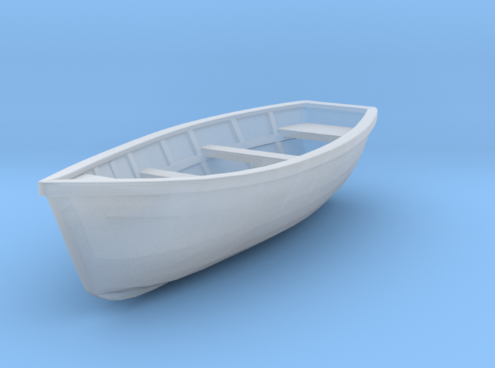 Wooden boat. Scale O (1/43) 3d printed