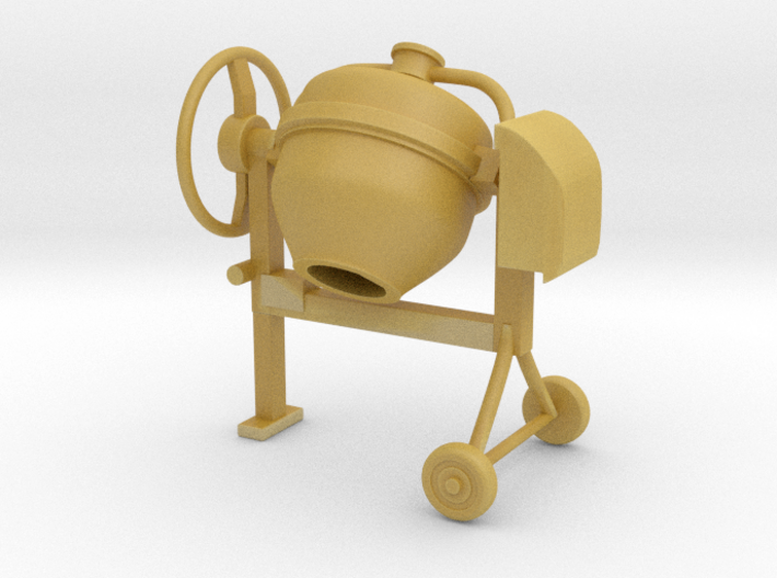 Cement mixer 02. 1:24 Scale 3d printed