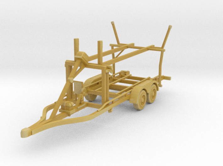 Boat trailer 01. HO Scale (1:87) 3d printed