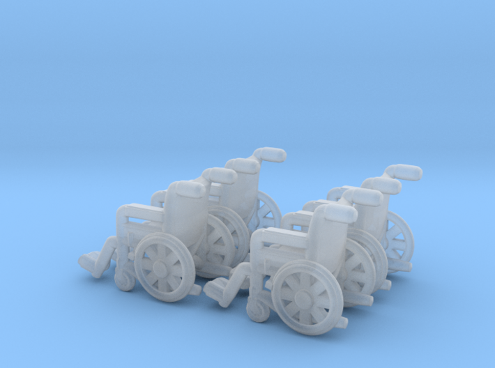 Wheelchair 01. N Scale (1:160) 3d printed