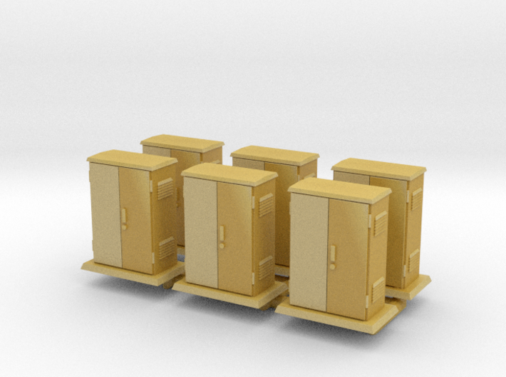Padmount Electrical Box 01. HO Scale (1:87) 3d printed