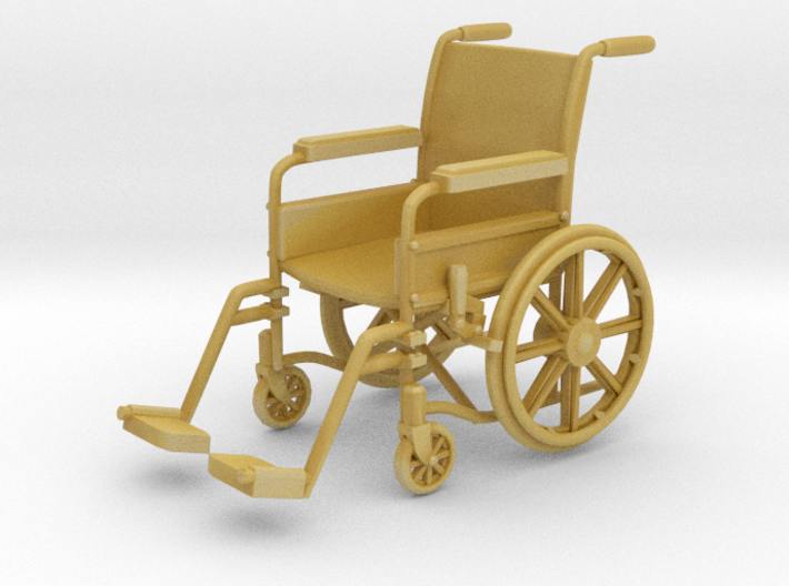 Wheelchair 01. 1:24 Scale 3d printed