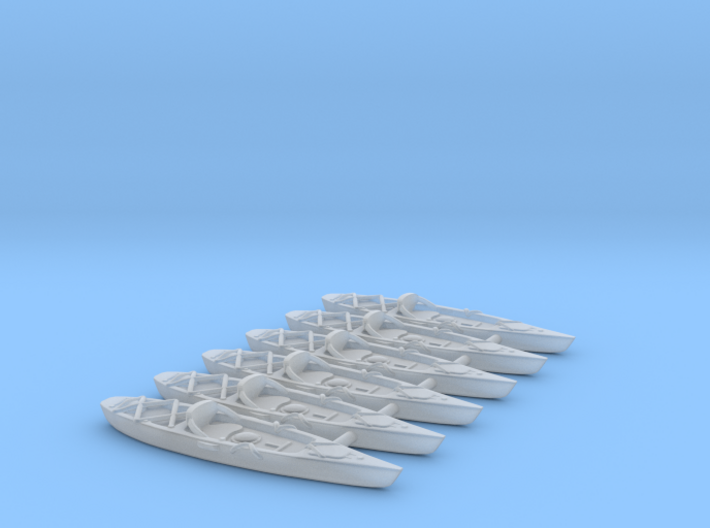 Marine Kayak 02. HO Scale (1:87) 3d printed