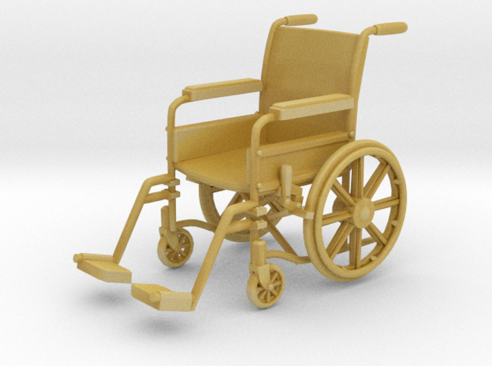 Wheelchair 01. 1:18 Scale 3d printed