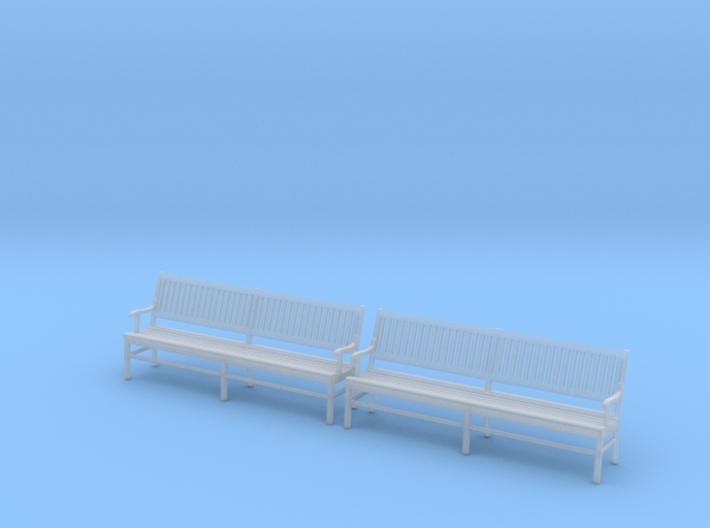 Wood Bench 02. 1:43 Scale 3d printed