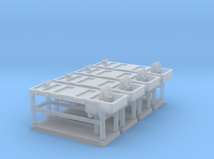 Autopsy table 01. 1:100 Scale (15 mm) 3d printed