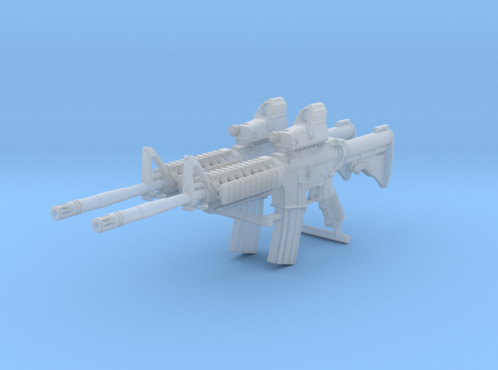 1/12th scale C8A2gun Stock Retracted (2 units) 3d printed
