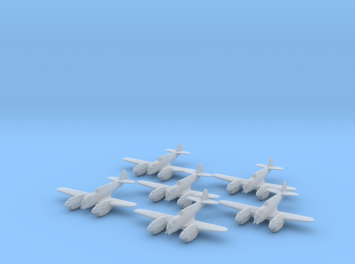 Curtiss P-40 Twin (Proposed) 1:285 x6 FUD 3d printed