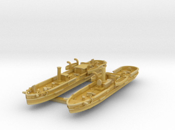 1/600 Jäger &amp; Chamäleon Class Gunboats 3d printed