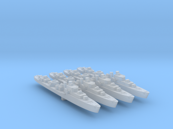 4pk S class British Destroyers 1:3000 WW2 3d printed