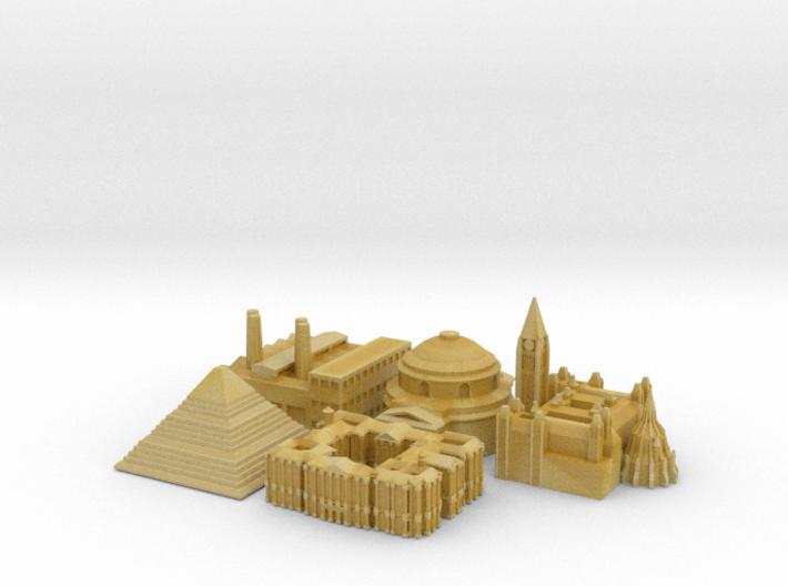 Victory Cities #1: Europe (Larger) 3d printed 