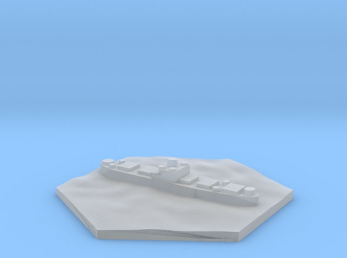 Transport no masts WW2 naval hex counter 3d printed