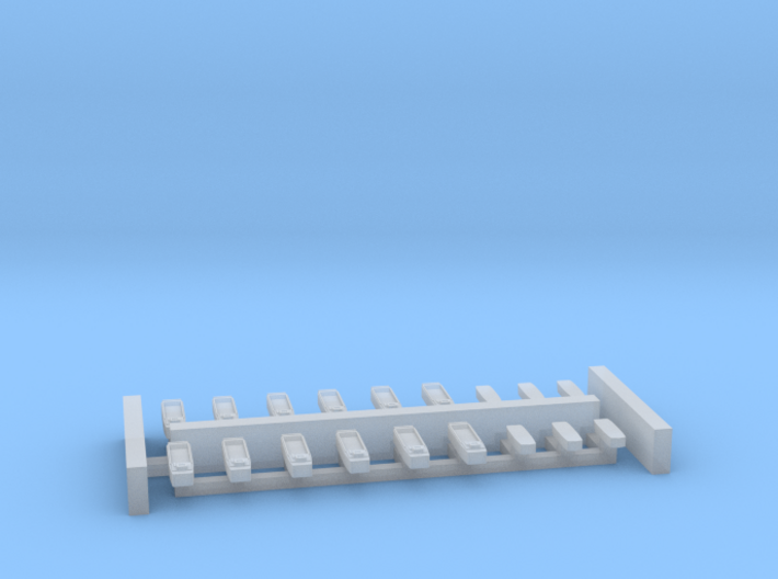 Assorted Allied Landing Craft 1:2500 WW2 3d printed