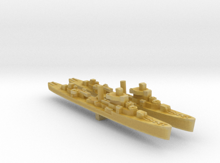 USS Davis and Jouett late ww2 destroyers 1:2400 3d printed