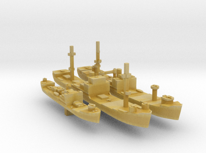German Ammerland Sperrbrecher 2 and 3 1:2400 WW2 3d printed