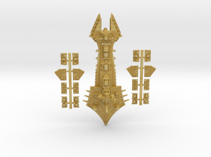 Slaanesh_1_capital_ship 3d printed