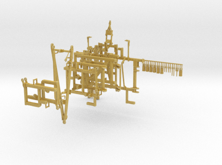 1/64 NH3 Toolbar 62.5' 30" unit spacing 3d printed 