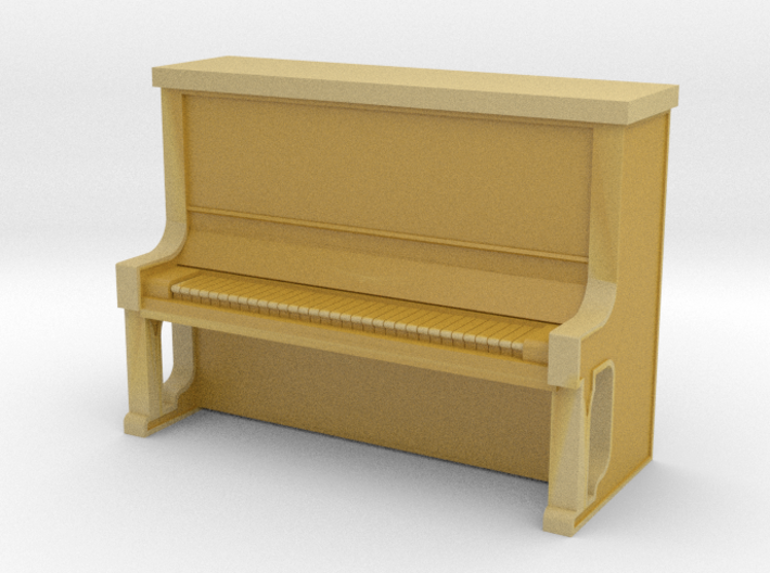 Piano Upright - HO 87:1 Scale 3d printed