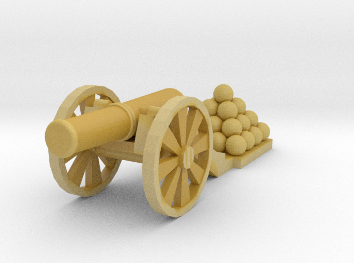 Cannon (Light) - Qty (1) N 160:1 Scale 3d printed 