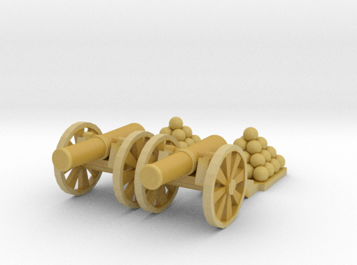  Cannon (Light) Qty - (2) N 160:1 Scale 3d printed 