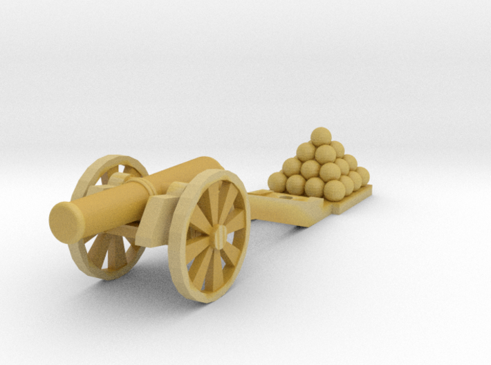 Cannon (Heavy) - N 160:1 scale 3d printed 