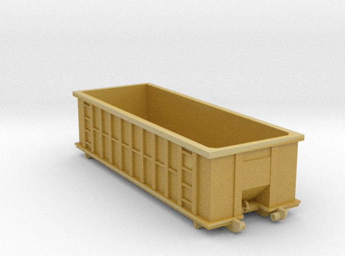 Industrial Dumpster 30yd - N 160:1 Scale 3d printed 
