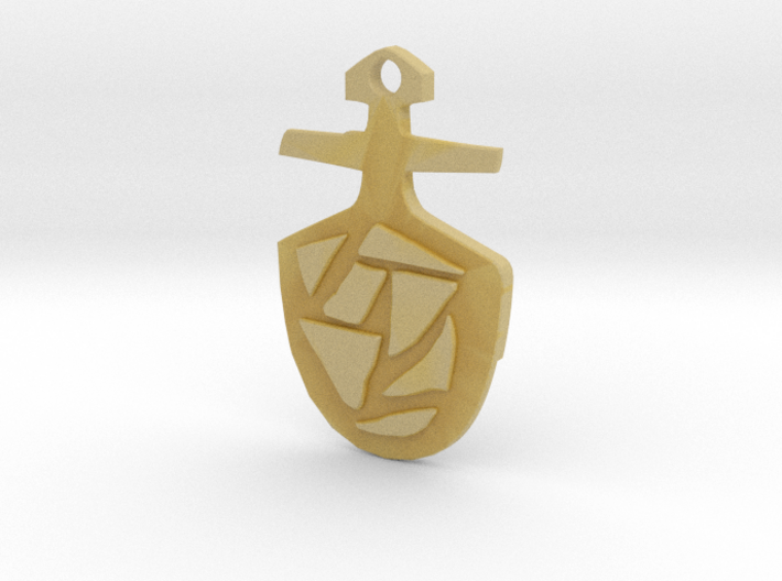 Third Doctor's T.A.R.D.I.S. Key Pendant 3d printed