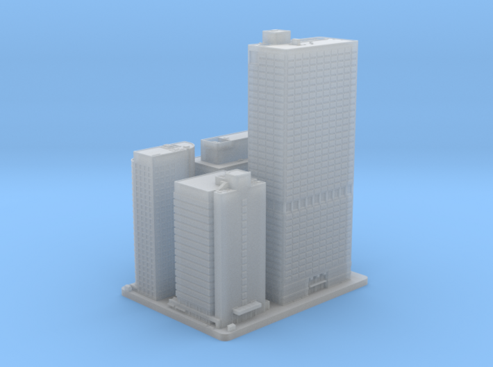 Four, Five, Seven and Eight Penn Center (1:2000) 3d printed