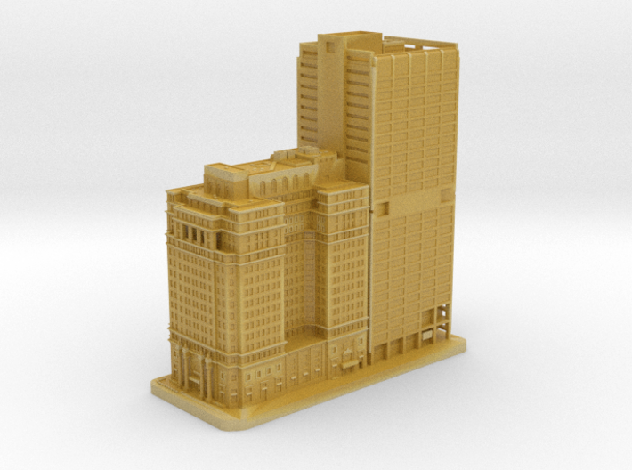 The Phoenix and 1650 Arch Street (1:2000) 3d printed