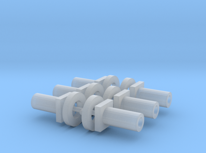 Bachmann N Scale - Chassis Fasteners &amp; Washers x6 3d printed