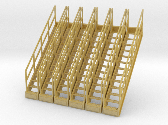 1/64 Stairs for 15' Tower 6pc 3d printed