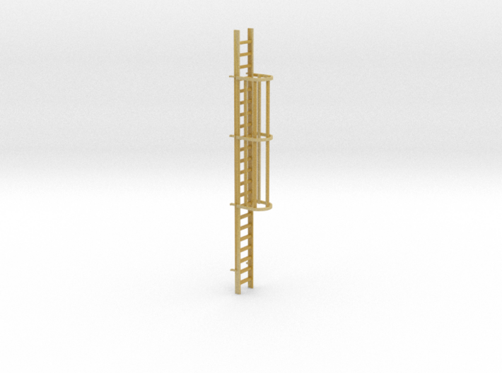 'N-Scale' - 20' Caged Ladder 3d printed 