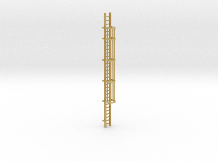 'HO Scale' - 30' Caged Ladder 3d printed 