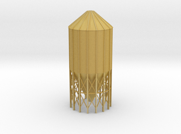 'N Scale' - 60 Deg.-24' dia. x 55' Grain Bin 3d printed 