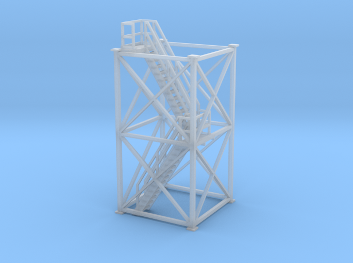 'HO Scale' - 10'x10'x20' Tower With Stairway 3d printed