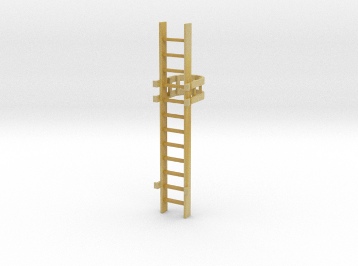 'S Scale' - 10 Ft. Caged Ladder 3d printed 