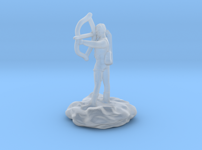 Gnome Bard with Lute and Shortbow 3d printed