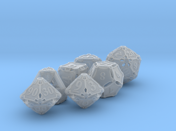 Premier Dice Set with Decader 3d printed