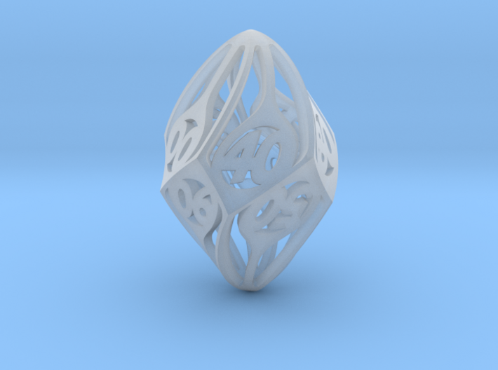Twisty Spindle d10 Decader 3d printed